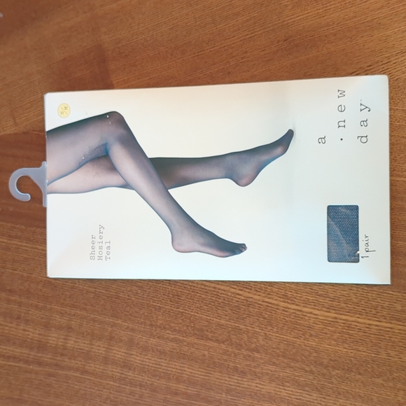 A New Day Teal Hosiery - Picture 1 of 3